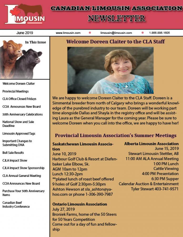 CLA June 2019 Newsletter